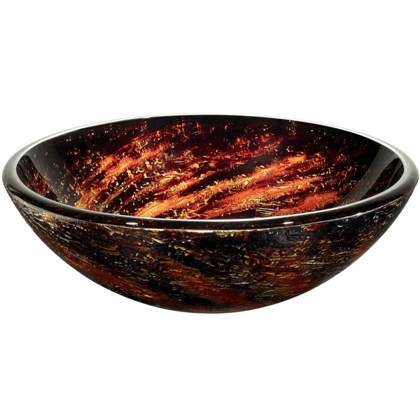 VIGO VG07037 Northern Lights Above Counter Glass Vessel Bathroom Sink