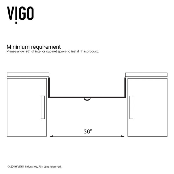 VIGO VG3620CK1 36" Farmhouse Stainless Kitchen Sink w/ Grid and Strainer