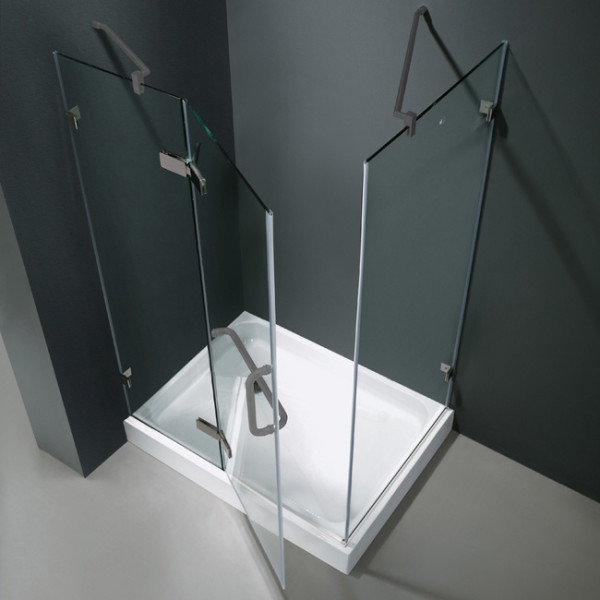 Vigo VG6011CHCL48 32 x 48" Rectangular 3/8" Glass Bath Shower Enclosure