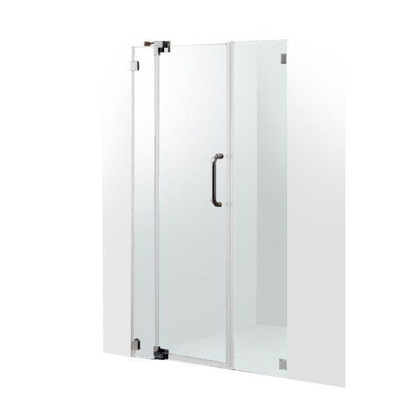 VIGO VG6042CL48 Pirouette Frameless Shower Door With Clear Glass
