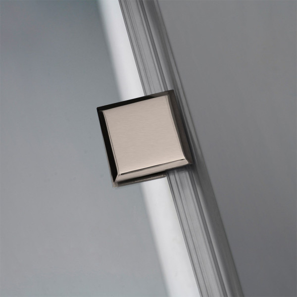 VIGO VG6042CL60 Pirouette Frameless Hinged Shower Door With Clear Glass