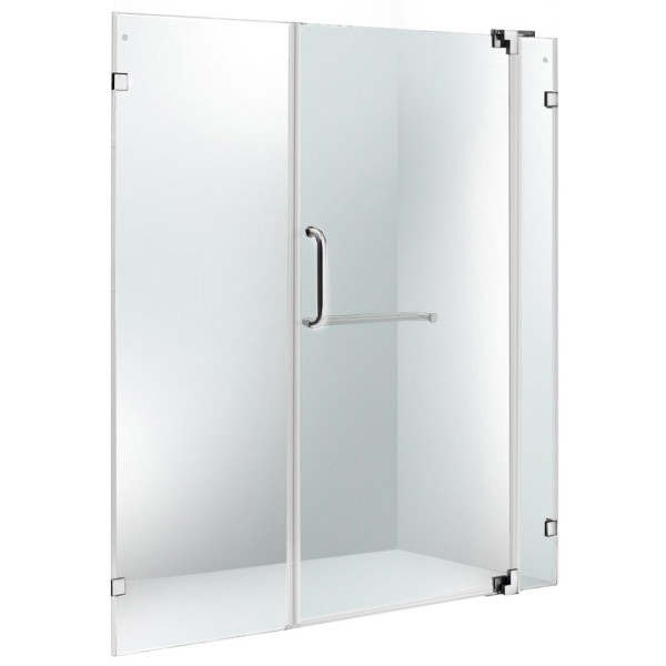 VIGO VG6042CL66 Pirouette Tempered Clear Glass Frameless Shower Door