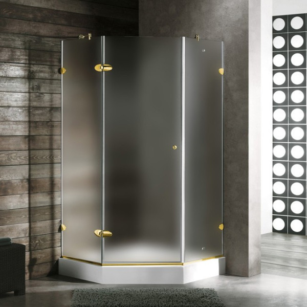 Vigo VG6061CHCL36 36 x 36" Frameless Neo-Angle Shower Enclosure 