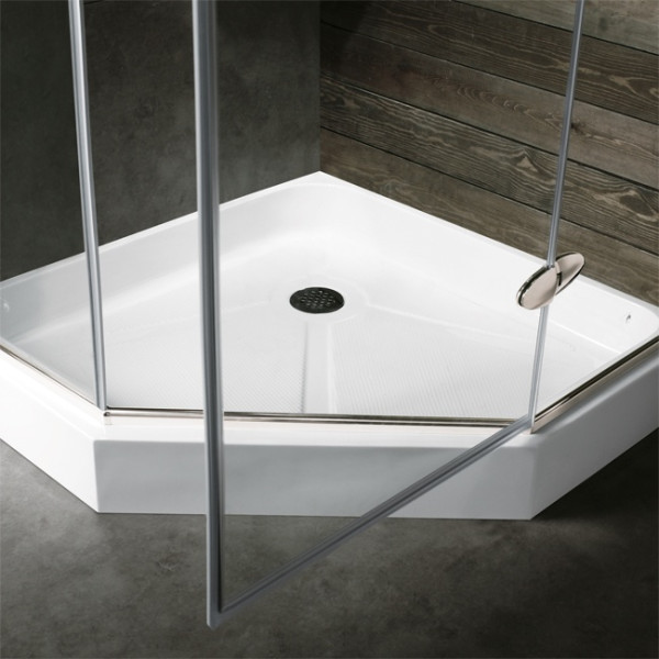 Vigo VG6061CHCL36 36 x 36" Frameless Neo-Angle Shower Enclosure 