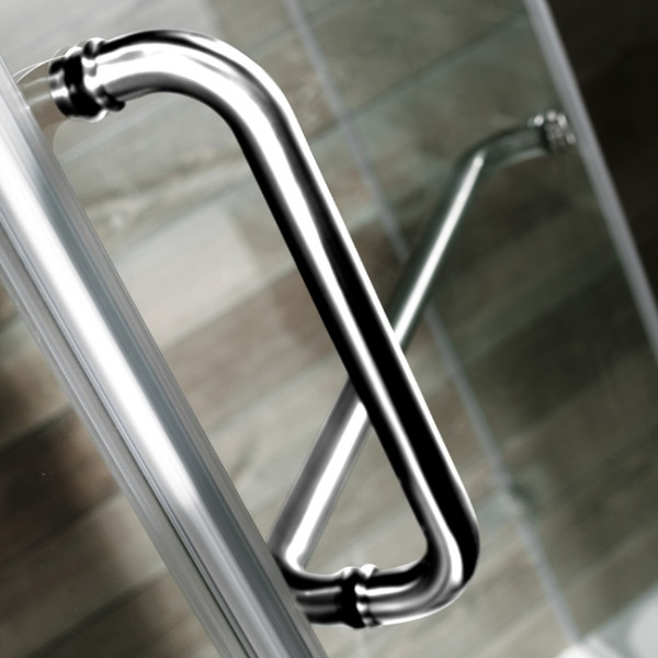Vigo VG6062CHCL40 Frameless Neo-Angle 3/8" Tempered Glass Shower Enclosure