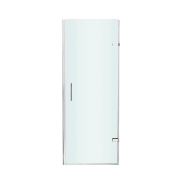 VIGO VG6072CL28 SoHo 28 Inch Adjustable Clear Glass Frameless Shower Door