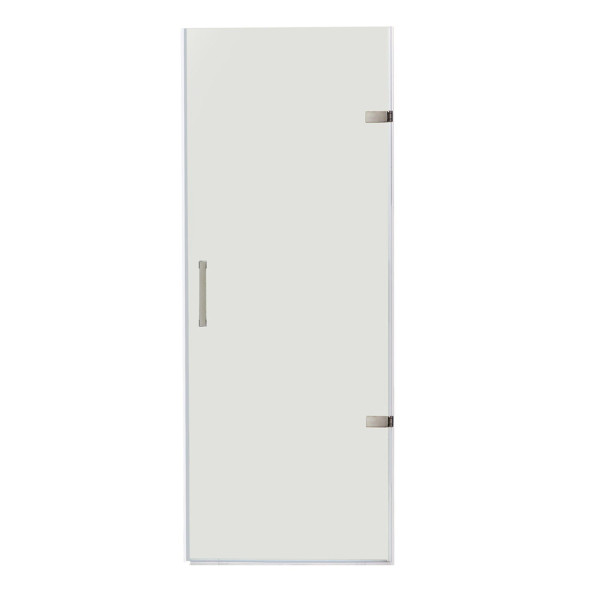 VIGO VG6072CL28 SoHo 28 Inch Adjustable Clear Glass Frameless Shower Door