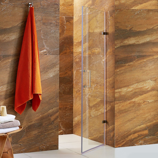 VIGO VG6072CL28 SoHo 28 Inch Adjustable Clear Glass Frameless Shower Door