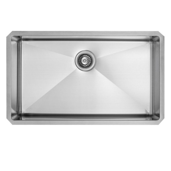 VIGO VGR3019CK1 30" Undermount Stainless Kitchen Sink w/ Grid and Strainer