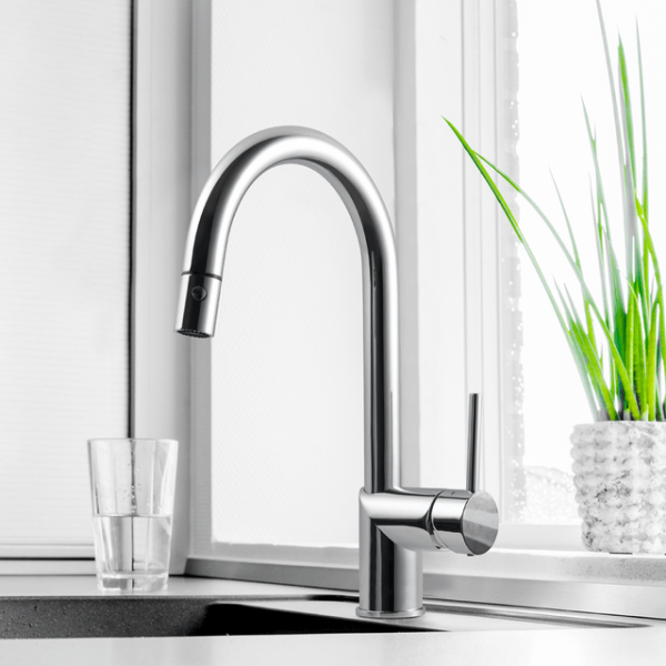 Houzer VITPD-668 Vitale Pull Down Kitchen Faucet with CeraDox Technology
