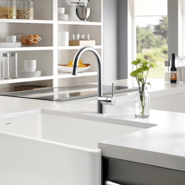 Houzer VITPD-668 Vitale Pull Down Kitchen Faucet with CeraDox Technology