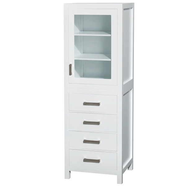 Wyndham WC1414LT 24 Inch Floor Mount Linen Tower - Espresso or White