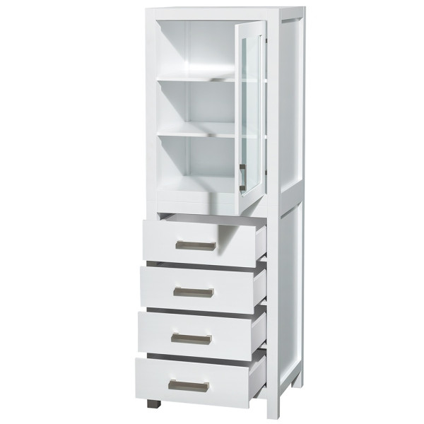 Wyndham WC1414LT 24 Inch Floor Mount Linen Tower - Espresso or White