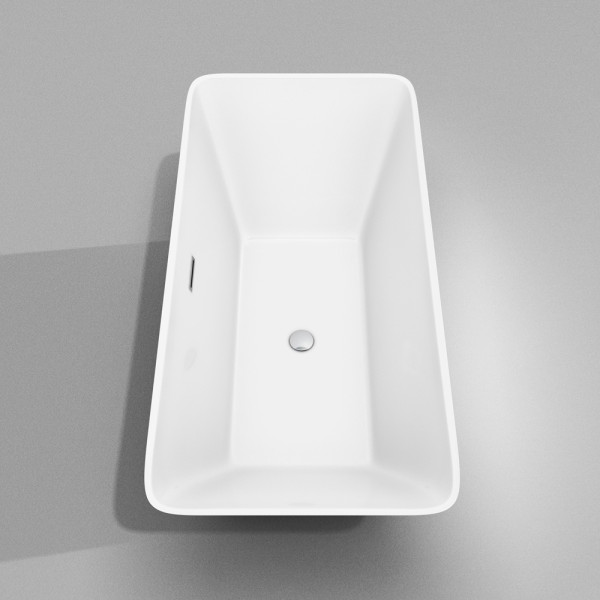 Wyndham  WCBTK150459 Tiffany 59" Soaking Bathtub, with Acrylic Construction