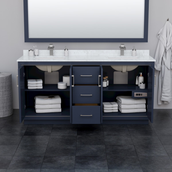 Wyndham WCF111172D..C2UNSM70 Icon 72 Inch Double Bathroom Vanity