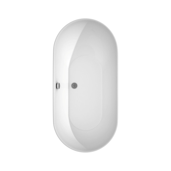 Wyndham WCOBT100060 Melissa Bathtub in White with Polished Chrome Trim