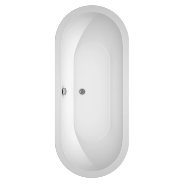 Wyndham WCOBT100272 Soho Soaking Bathtub in White with Polished Chrome Trim