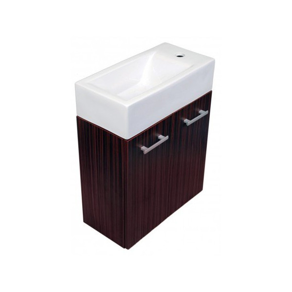 Whitehaus WH114 Wall Mount Double Door Vanity In Espresso Or White Finish
