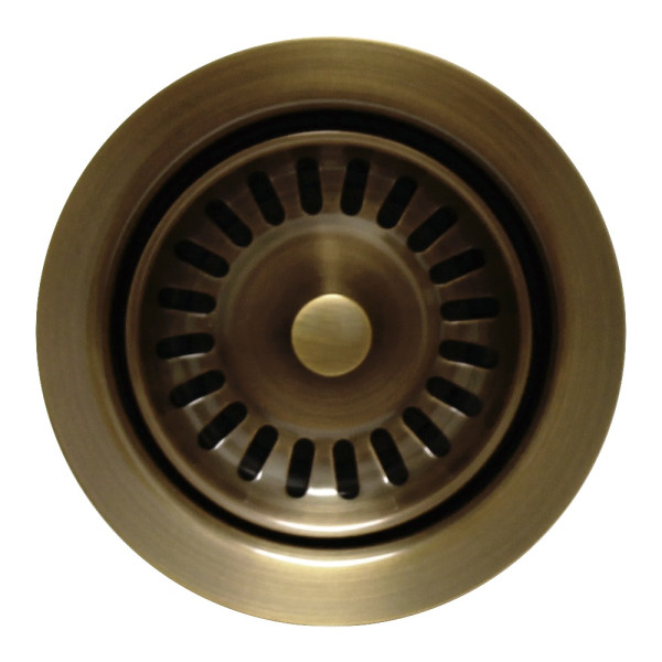 Whitehaus WH202 3 1/2'' Brass Waste Disposer Trim / Deep Fireclay Sink