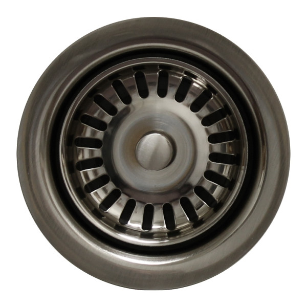 Whitehaus WH202 3 1/2'' Brass Waste Disposer Trim / Deep Fireclay Sink