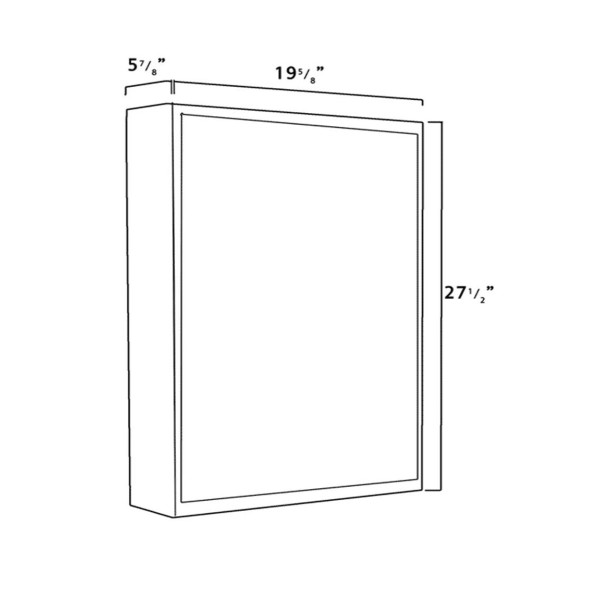 Whitehaus WHKAL Double Sided Mirrored Door Medicine Cabinet