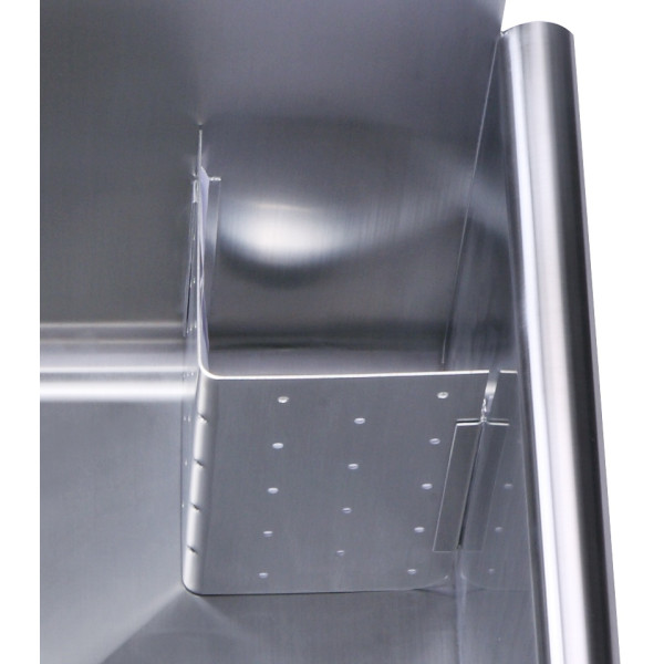 Whitehaus WHLS3024-NP 30" Brushed Stainless Steel Freestanding Utility Sink