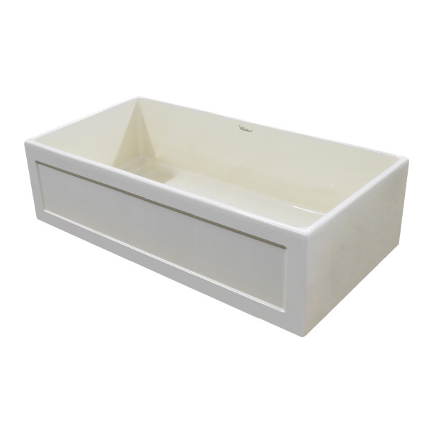 Whitehaus WHPLCON3319 Fireclay 33" Large Reversible Front Apron Sink