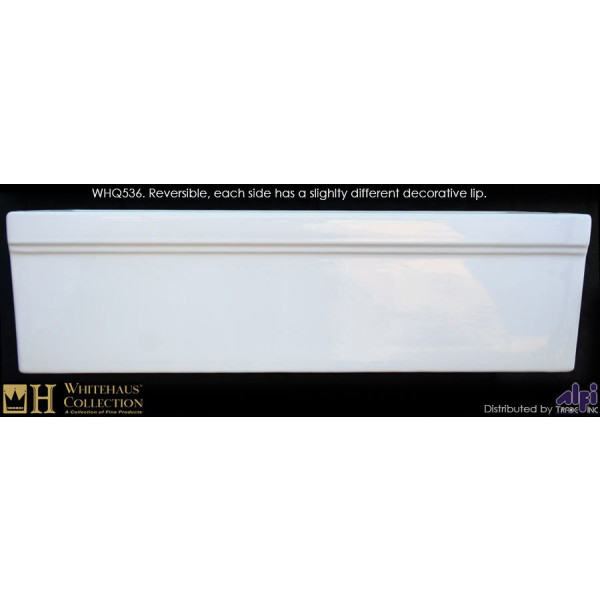 Whitehaus WHQ536 Single Bowl Fireclay 36'' Farmhouse Apron Kitchen Sink