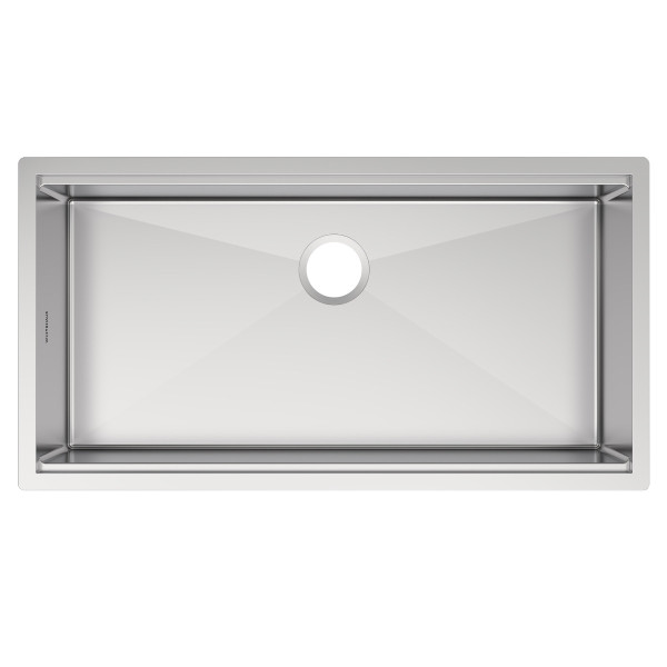 Whitehaus WHSW3619 36" Brushed Stainless Steel Workstation Sink With Accessories