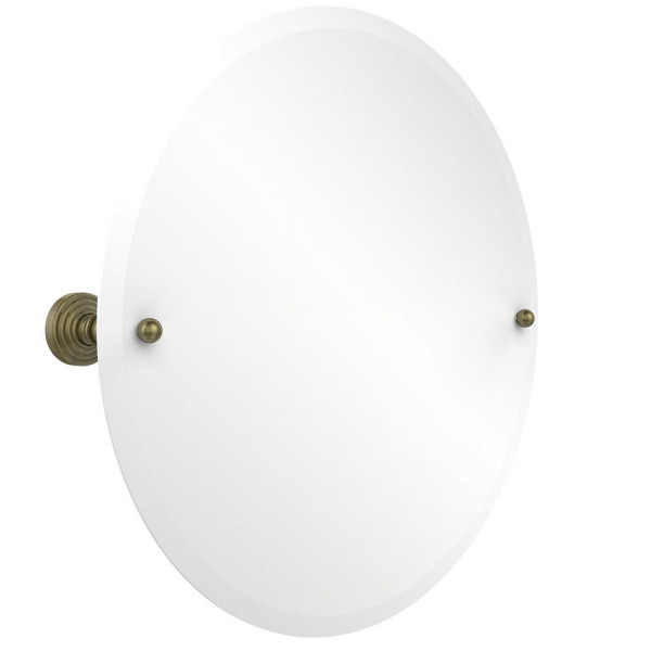 Allied Brass WP-90 22 Inch Round Tilt Mirror with Beveled Edge