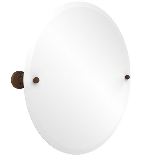 Allied Brass WP-90 22 Inch Round Tilt Mirror with Beveled Edge
