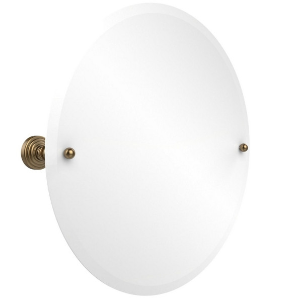 Allied Brass WP-90 22 Inch Round Tilt Mirror with Beveled Edge