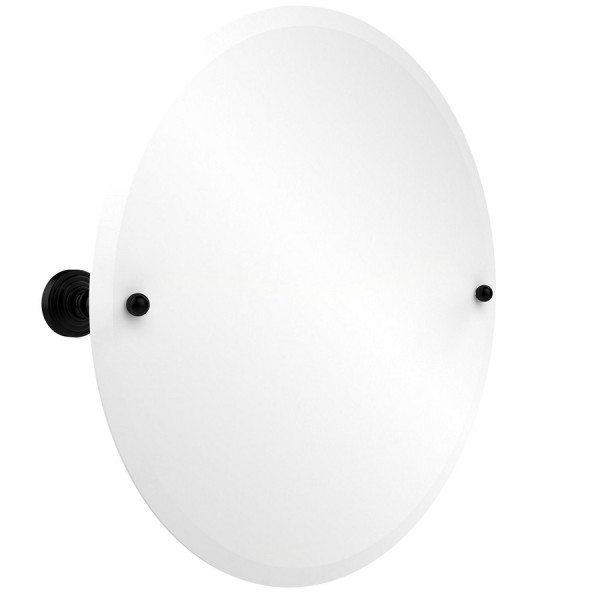 Allied Brass WP-90 22 Inch Round Tilt Mirror with Beveled Edge