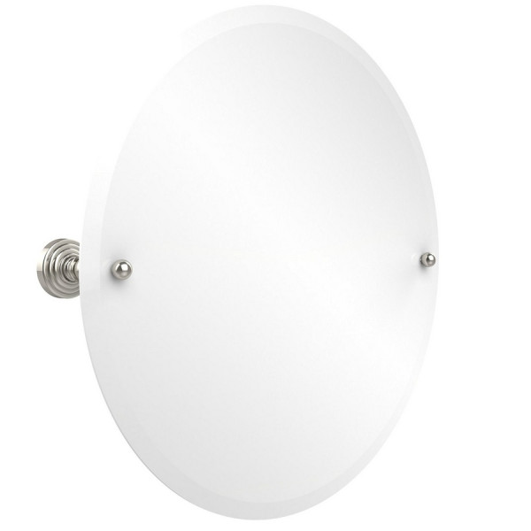 Allied Brass WP-90 22 Inch Round Tilt Mirror with Beveled Edge