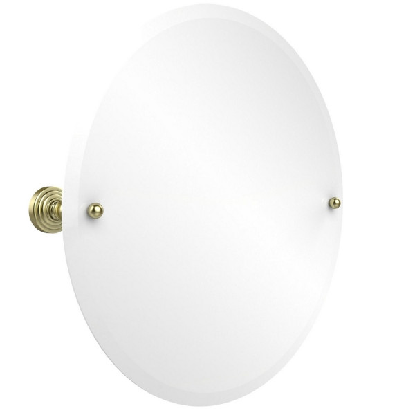 Allied Brass WP-90 22 Inch Round Tilt Mirror with Beveled Edge