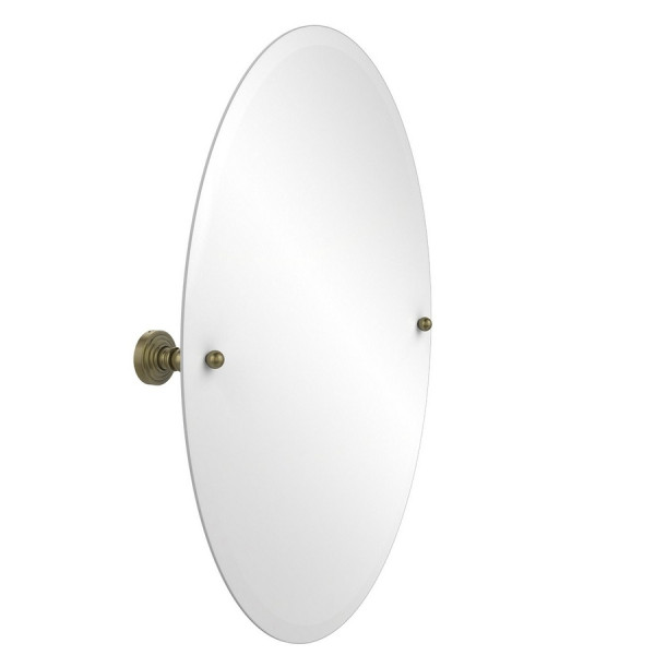 Allied Brass WP-91 21" x 29" Oval Tilt Mirror with Beveled Edge