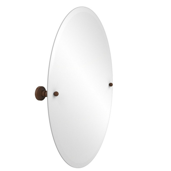Allied Brass WP-91 21" x 29" Oval Tilt Mirror with Beveled Edge