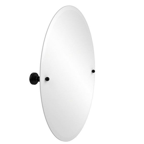 Allied Brass WP-91 21" x 29" Oval Tilt Mirror with Beveled Edge