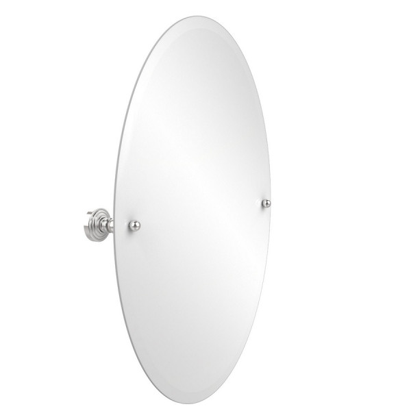 Allied Brass WP-91 21" x 29" Oval Tilt Mirror with Beveled Edge
