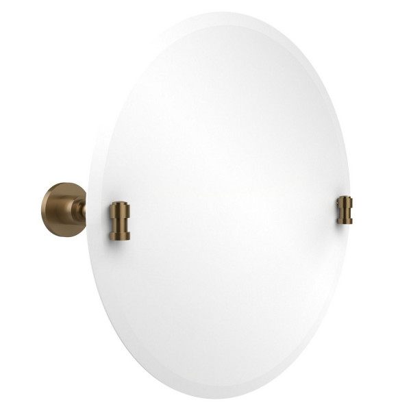 Allied Brass WS-90 22 Inch Round Tilt Mirror with Beveled Edge