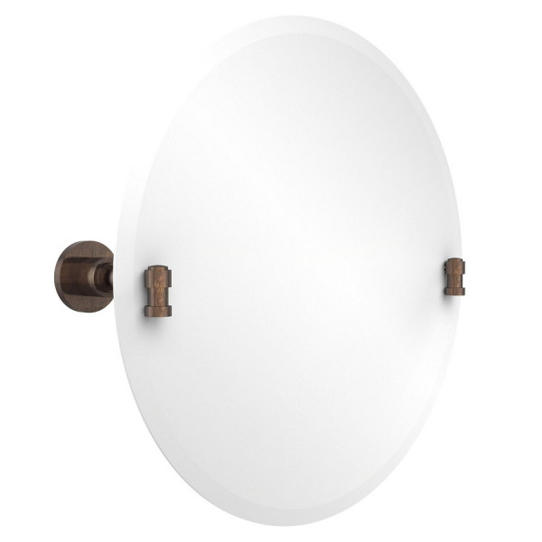 Allied Brass WS-90 22 Inch Round Tilt Mirror with Beveled Edge