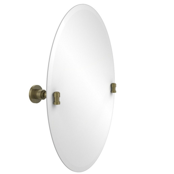Allied Brass WS-91 21 Inch x 29 Inch Oval Tilt Mirror with Beveled Edge