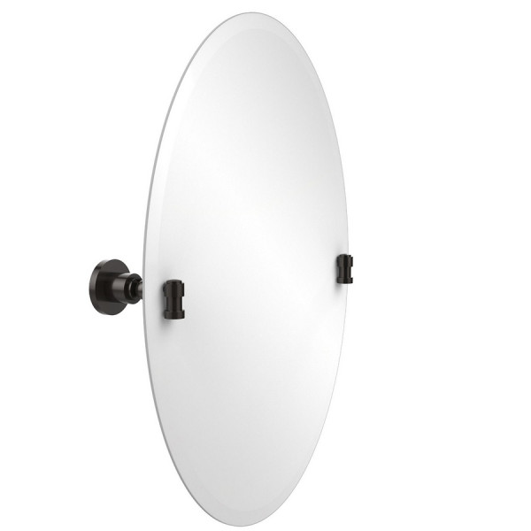 Allied Brass WS-91 21 Inch x 29 Inch Oval Tilt Mirror with Beveled Edge