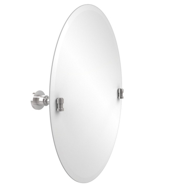 Allied Brass WS-91 21 Inch x 29 Inch Oval Tilt Mirror with Beveled Edge