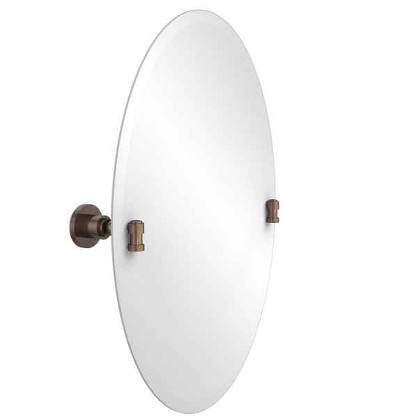 Allied Brass WS-91 21 Inch x 29 Inch Oval Tilt Mirror with Beveled Edge