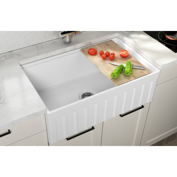 Empire YO30G Yorkshire 30" Kitchen Sink w/ Cutting-Board Grid & Strainer