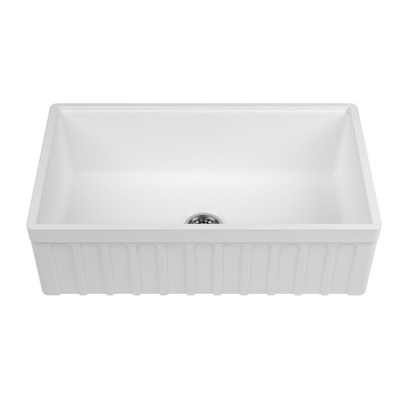 Empire YO33SG Yorkshire 33" Kitchen Sink w/ Cutting-Board Grid & Strainer