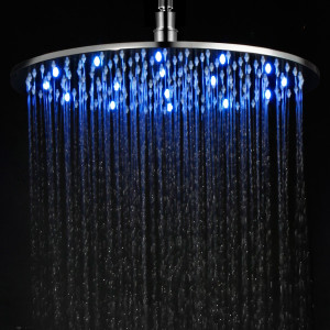 ALFI brand LED16R 16 Inch Round Multi Color LED Rain Shower Head